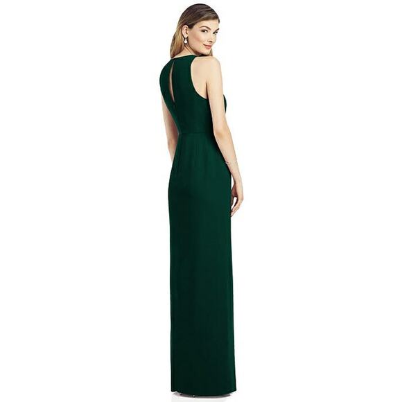 After Six Evergreen Elegant Chiffon Bridesmaid Dress 6818 T-514 Size 14R - Picture 14 of 16